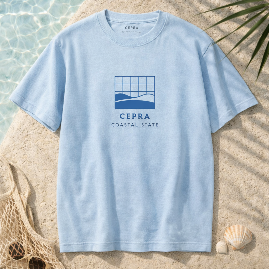 Áo thun Coastal State – Xanh nhạt