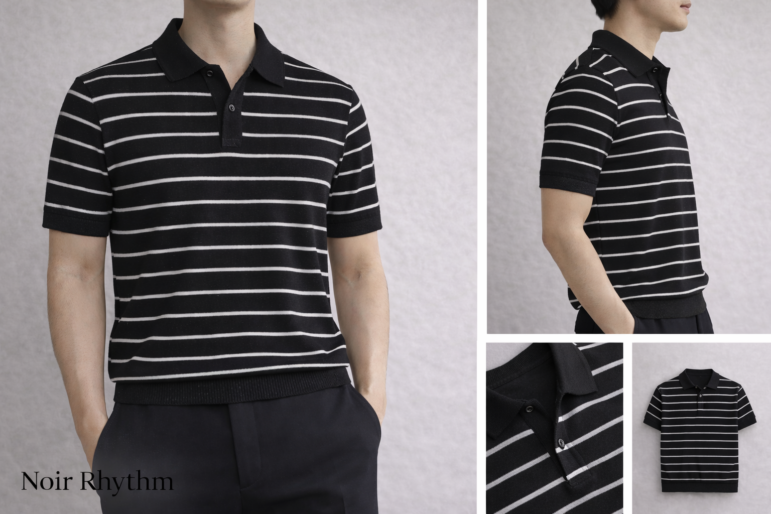 Áo polo Noir Line – Đen